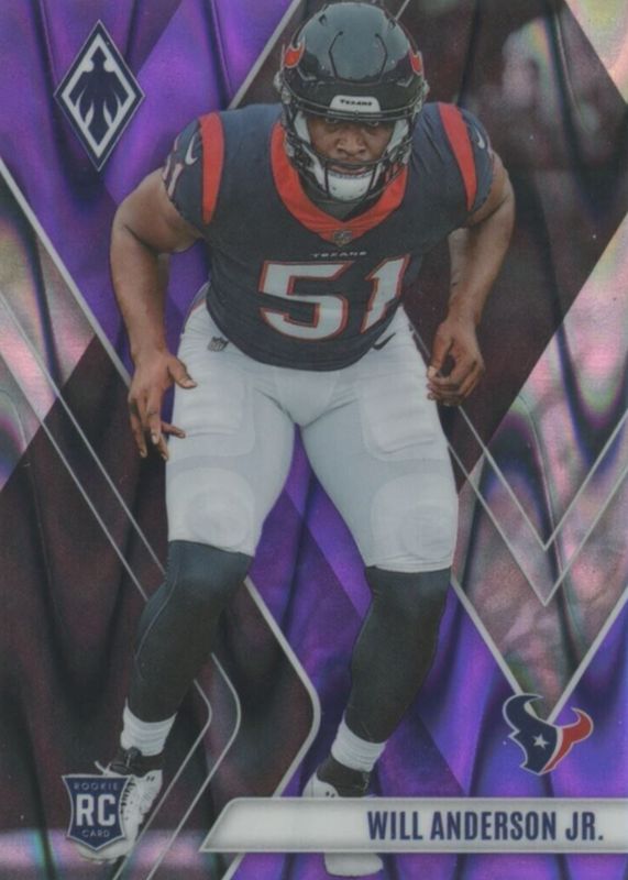 Will Anderson Jr. 2023 Phoenix #144 Purple Seismic /125 Rookie RAW