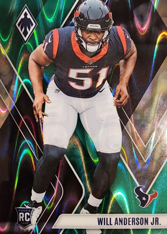 Will Anderson Jr. 2023 Phoenix #144 Green Seismic /25 Rookie RAW