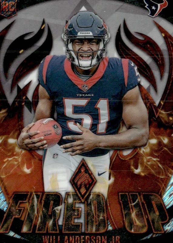 Will Anderson Jr. 2023 Phoenix #FU-18 Fired Up - White Shimmer /(SSP) Rookie RAW