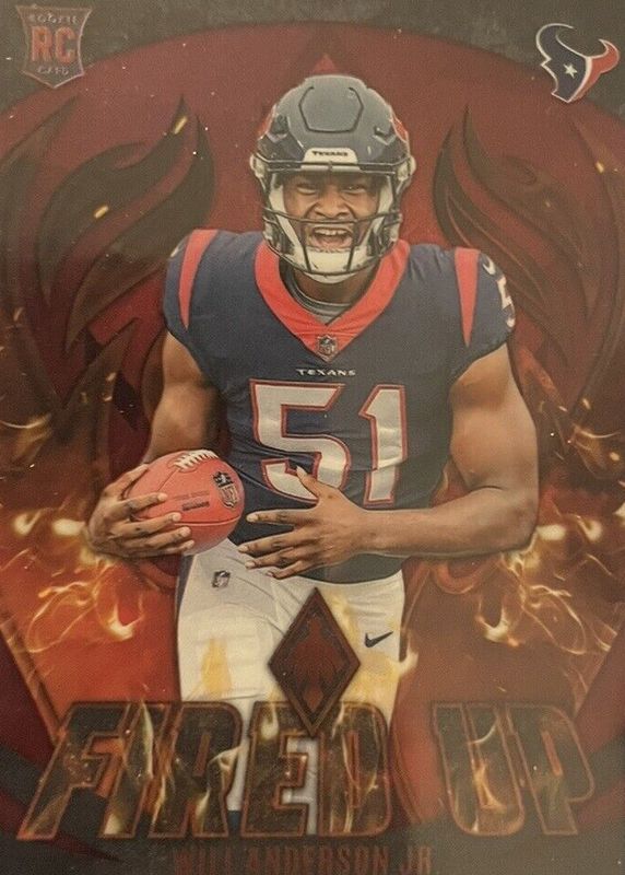 Will Anderson Jr. 2023 Phoenix #FU-18 Fired Up - Red /199 Rookie RAW