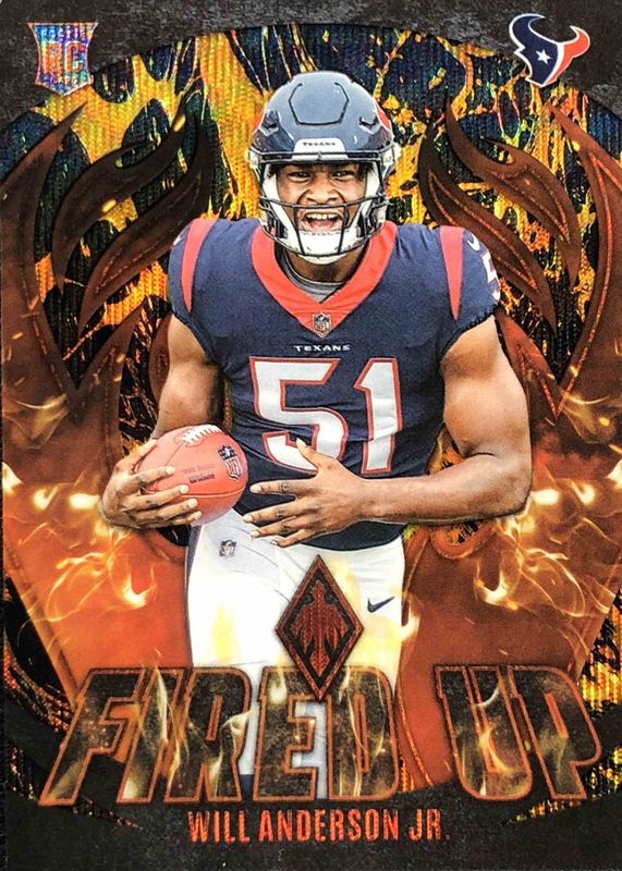 Will Anderson Jr. 2023 Phoenix #FU-18 Fired Up - Lava /150 Rookie RAW