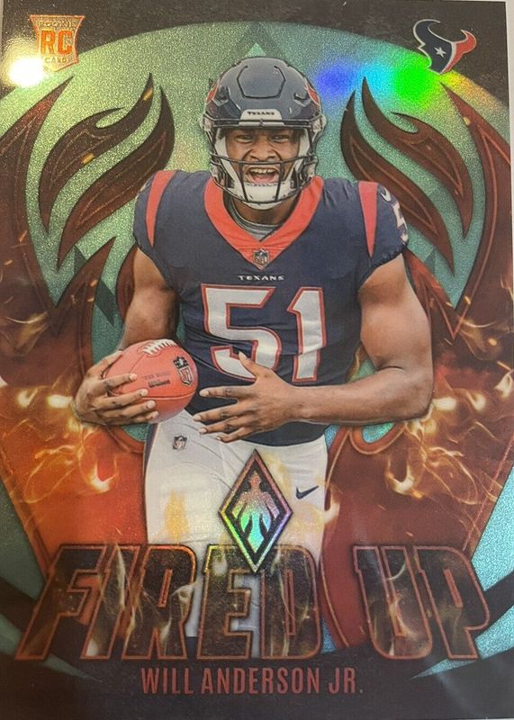 Will Anderson Jr. 2023 Phoenix #FU-18 Fired Up - Teal /125 Rookie RAW