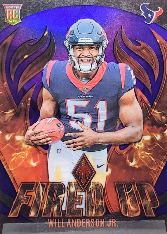 Will Anderson Jr. 2023 Phoenix #FU-18 Fired Up - Purple /99 Rookie RAW