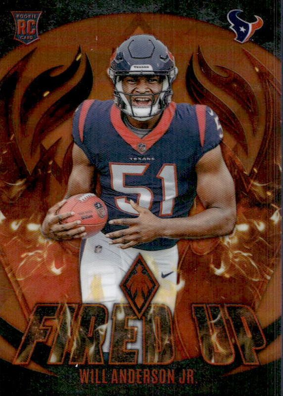 Will Anderson Jr. 2023 Phoenix #FU-18 Fired Up - Orange /75 Rookie RAW
