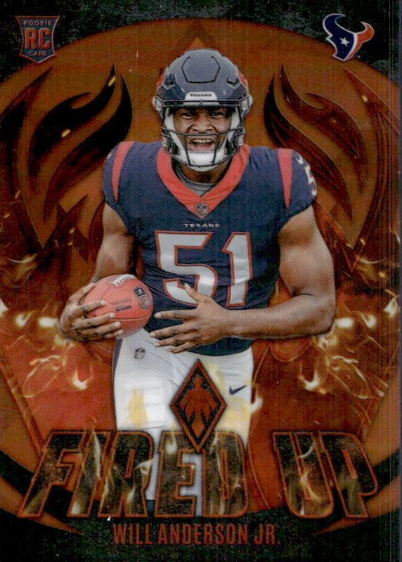 Will Anderson Jr. 2023 Phoenix #FU-18 Fired Up - Orange /75 Rookie PSA 10