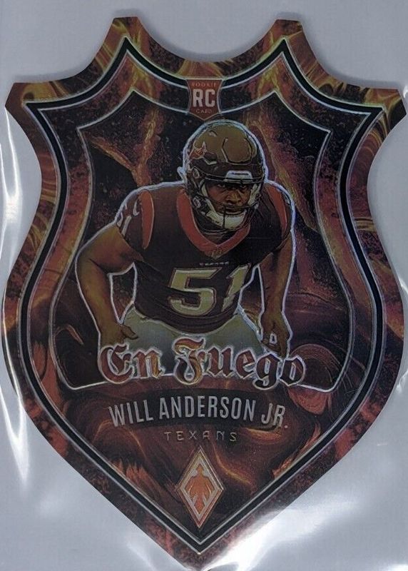 Will Anderson Jr. 2023 Phoenix #EF-10 En Fuego /(SSP) Rookie RAW