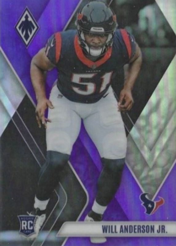 Will Anderson Jr. 2023 Phoenix #144 Purple /125 Rookie RAW