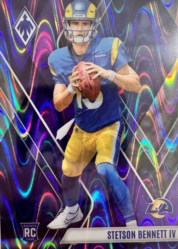 Stetson Bennett IV 2023 Phoenix #121 Purple Seismic /125 Rookie RAW
