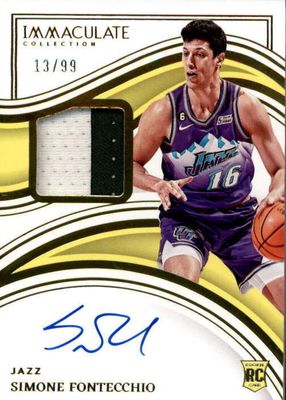 2022 Immaculate #106 Rookie Patch Auto /99