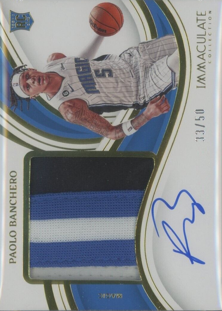 Paolo Banchero 2022 Immaculate #PPA-PBA Premium Patch Autographs 