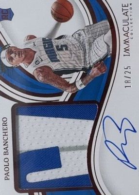 2022 Immaculate #PPA-PBA Premium Patch Autographs - Red (/25)