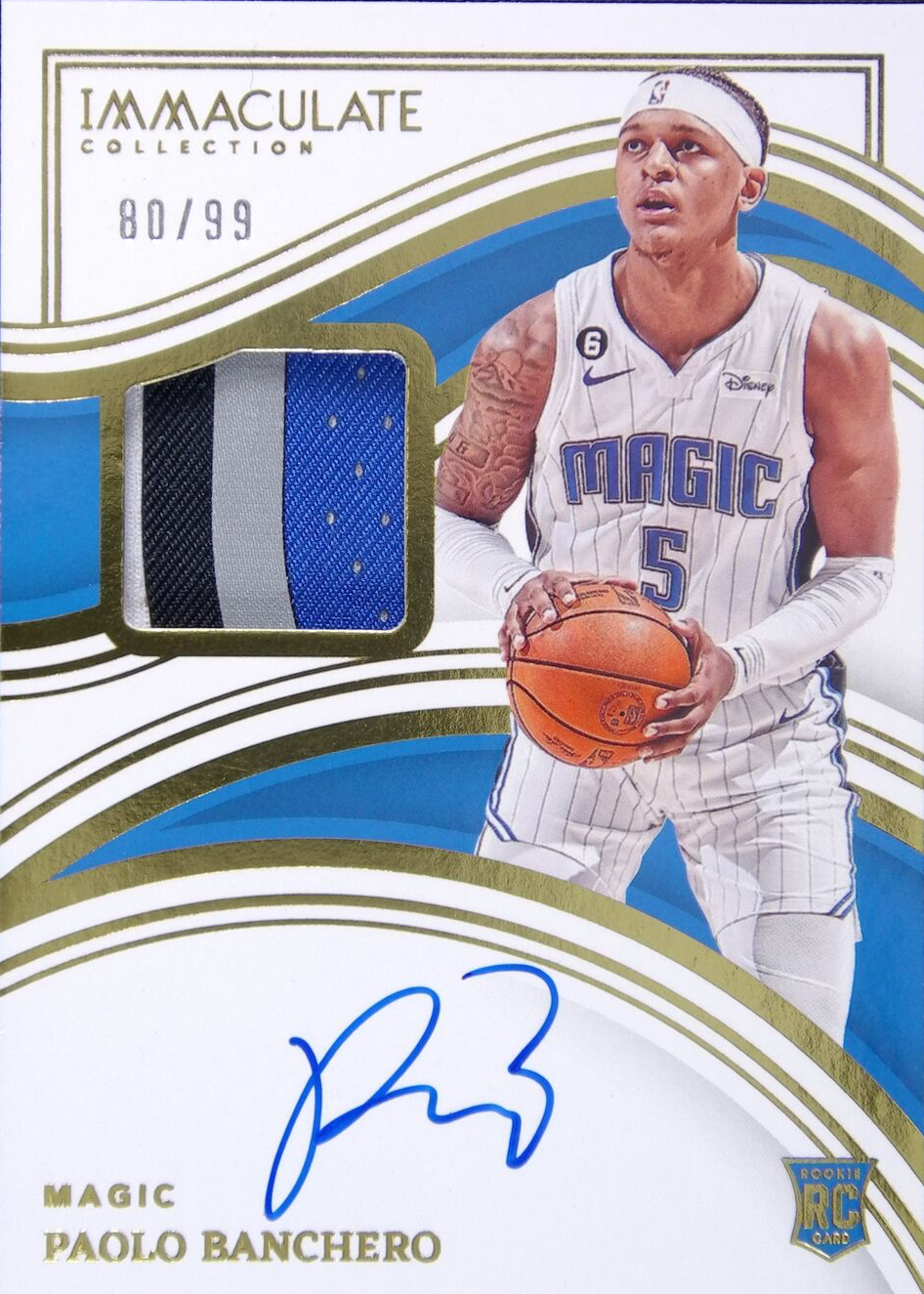 宅配 #105 Immaculate 2022 Banchero Paolo Rookie /99 Auto Patch その他