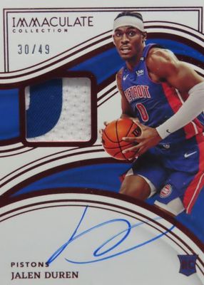 2022 Immaculate #103 Rookie Patch Auto - Red /49