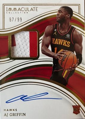 2022 Immaculate #137 Rookie Patch Auto /99