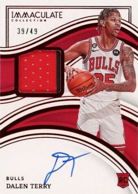 2022 Immaculate #133 Rookie Patch Auto - Red /49