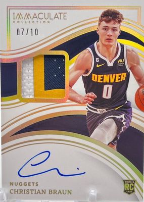 2022 Immaculate #132 Rookie Patch Auto - Gold /10
