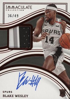 2022 Immaculate #126 Rookie Patch Auto - Red /49