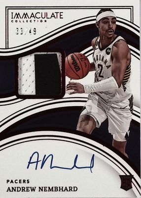 2022 Immaculate #122 Rookie Patch Auto - Red /49