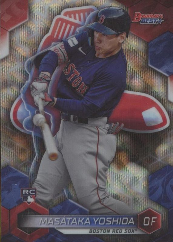 Masataka Yoshida 2023 Bowman's Best #40 Wave Refractor Rookie PSA 10