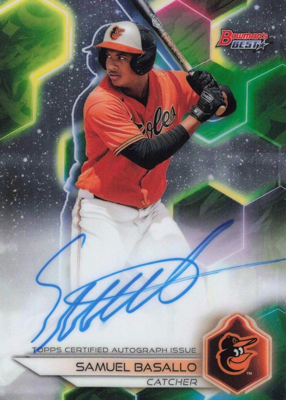 Samuel Basallo 2023 Bowman's Best #B23-SB Best of 2023 Autographs SGC 9.5