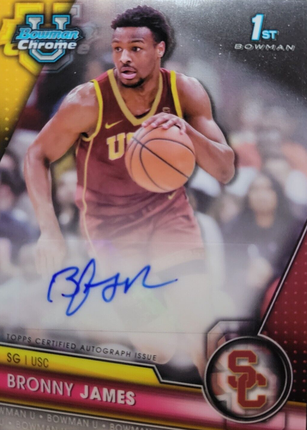 希少】2023 24 Topps Bowman Bronny 仰っ James
