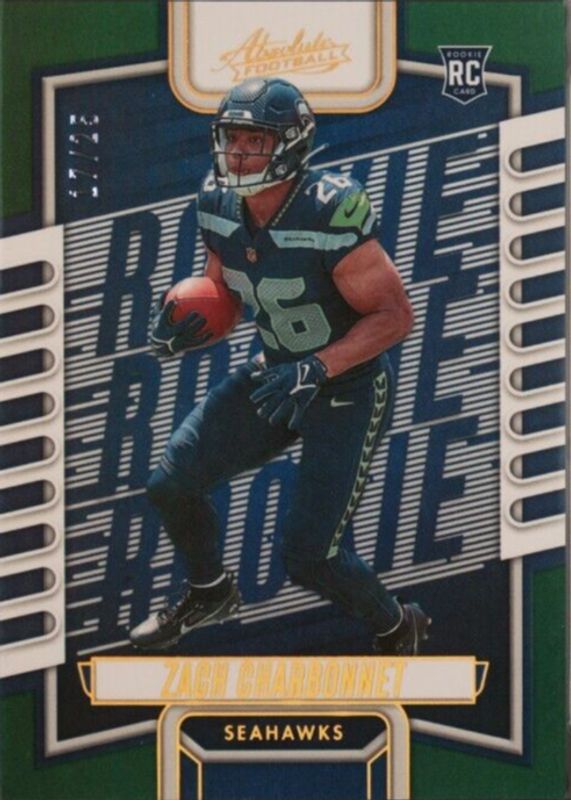 Zach Charbonnet 2023 Absolute #119 Green Spectrum /25 Rookie RAW