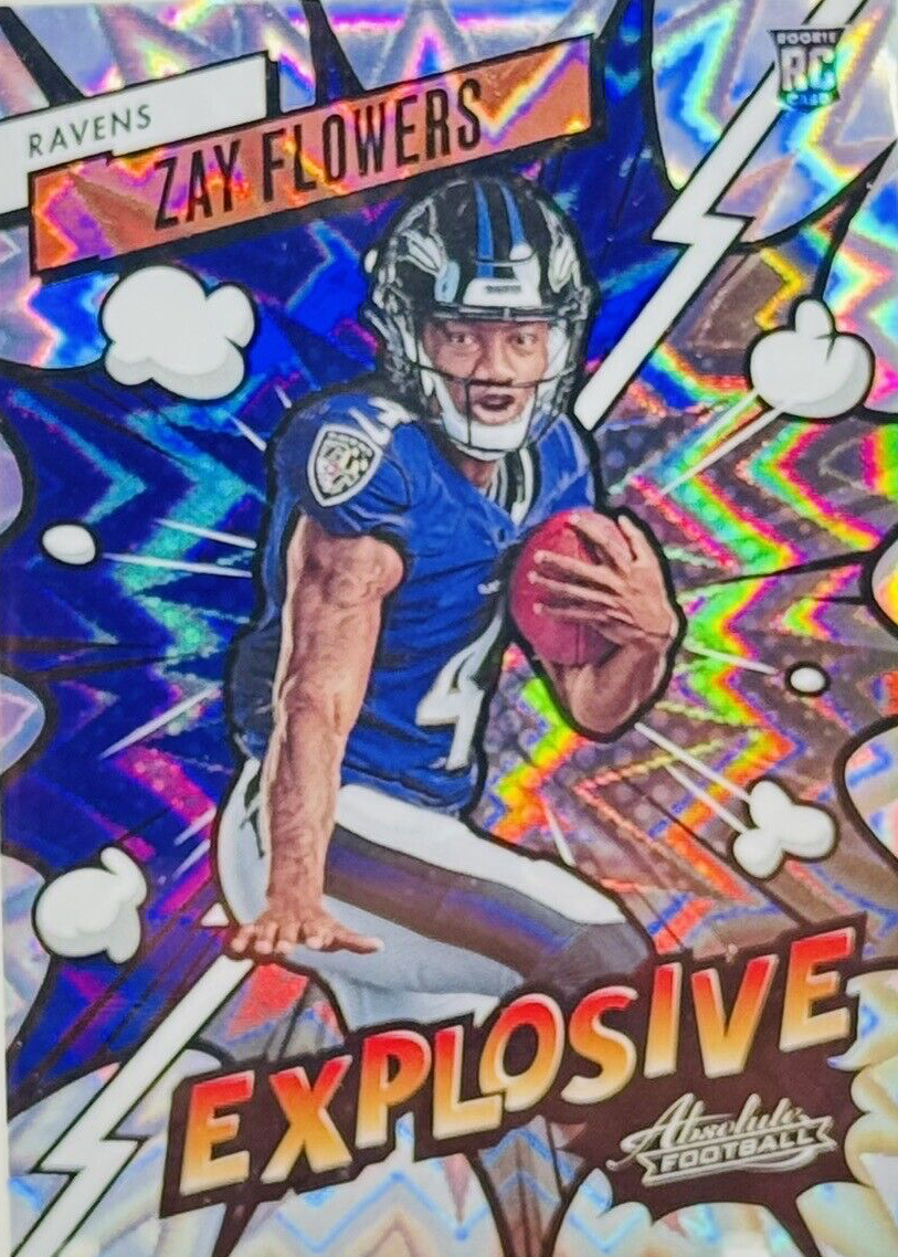 Zay Flowers 2023 Absolute #42 Explosive /(SSP) Price Guide