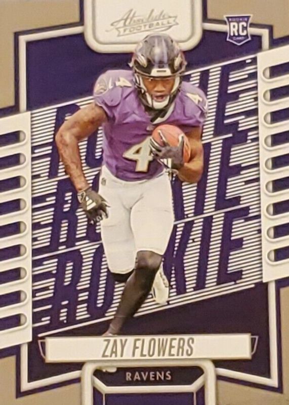 Zay Flowers 2023 Absolute #111 Base Rookie SGC 9.5