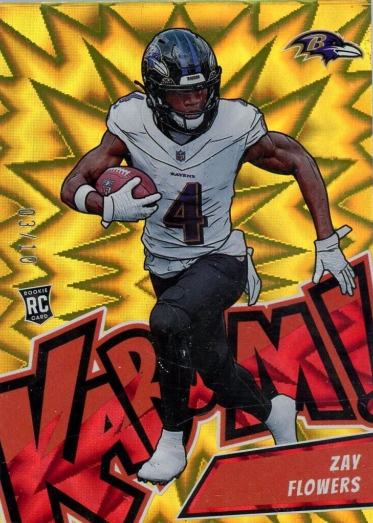 Zay Flowers 2023 Absolute #K16 Kaboom! (Vertical) - Gold /10 Price