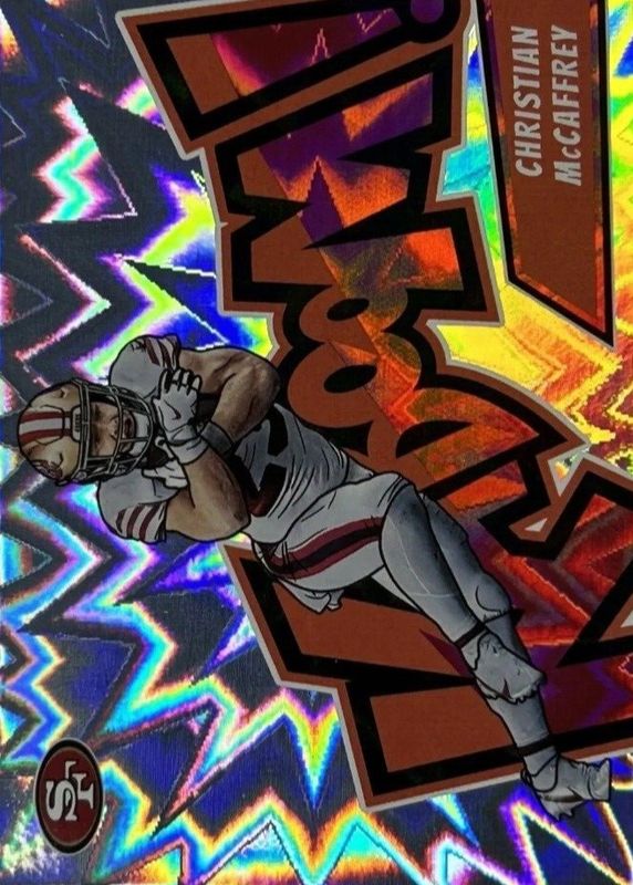 Christian McCaffrey 2023 Absolute 6 Kaboom! (Horizontal) Price Guide