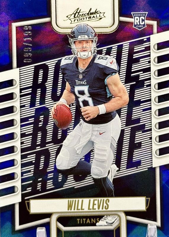 Will Levis 2023 Absolute #114 Blue Diamonds /199 Rookie SGC 10