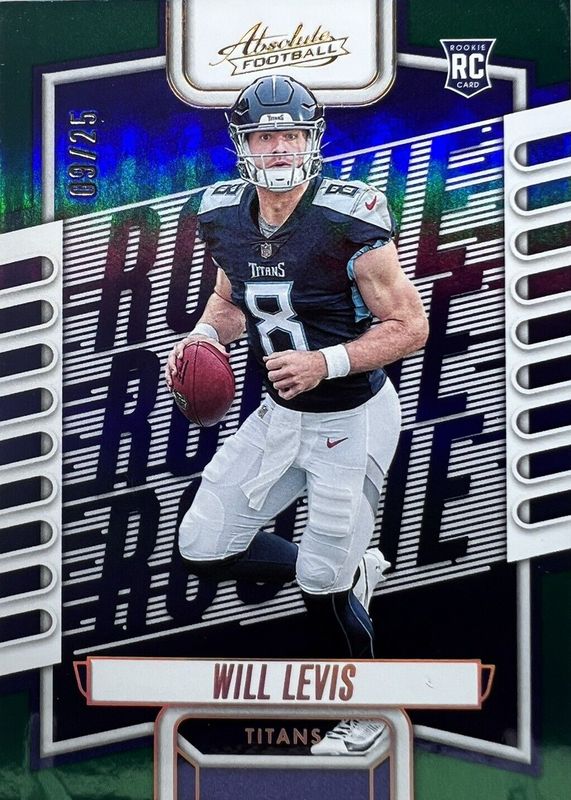 Will Levis 2023 Absolute #114 Green Spectrum /25 Rookie SGC 9.5