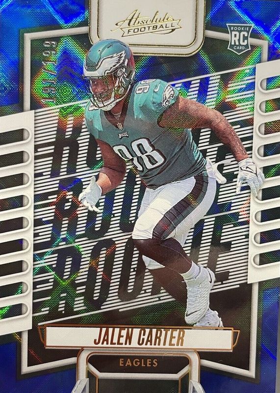 Jalen Carter 2023 Absolute #107 Blue Diamonds /199 Rookie RAW