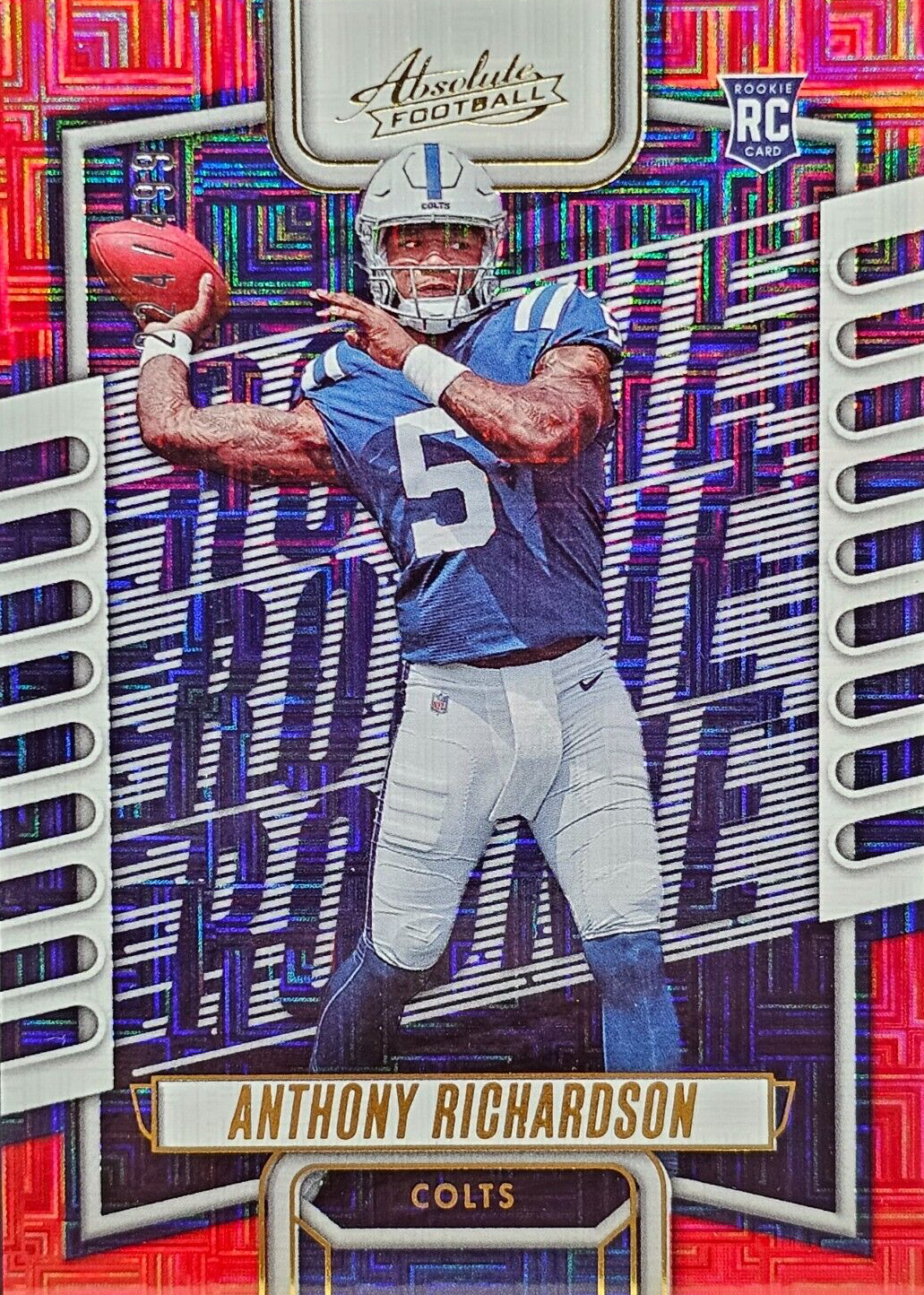 Anthony Richardson 2023 Absolute #104 Red Squares /499 Price Guide