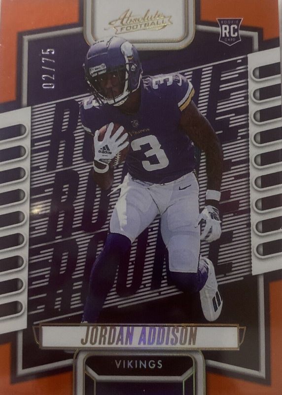 Jordan Addison 2023 Absolute #112 Orange Spectrum /75 Price Guide ...