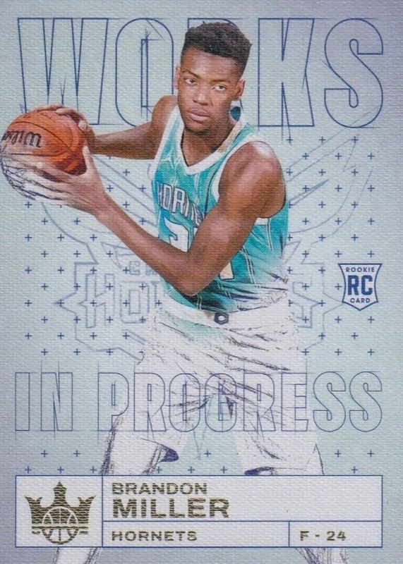 Brandon Miller 2023 Court Kings #3 Works in Progress Rookie BGS 9.5