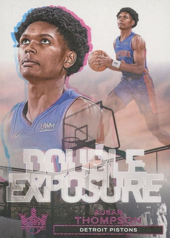 Ausar Thompson 2023 Court Kings #14 Double Exposure - Pink /8 Rookie SGC 10