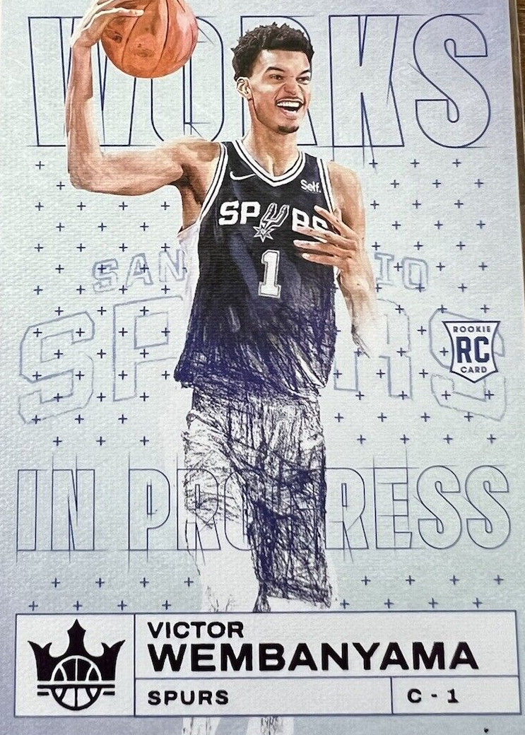Victor Wembanyama Court Kings NBAカード Victor Wembanyama 2023 Court Kings #2 Works in Progress - Violet