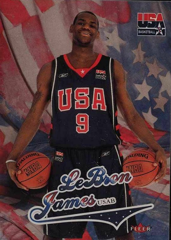 LeBron James 2004 SkyBox USA Basketball