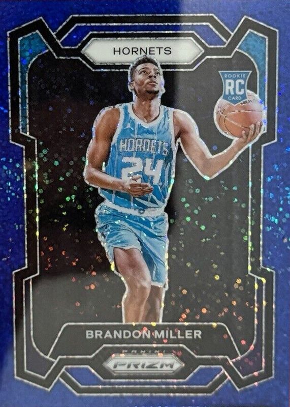 Brandon Miller 2023 Prizm #152 Blue Sparkle /144 Rookie PSA 10