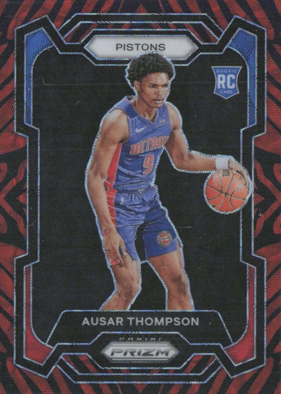 Ausar Thompson 2023 Prizm #178 Choice Tiger Stripe /(SSP) Rookie PSA 10