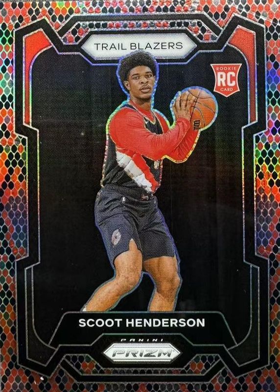 Scoot Henderson 2023 Prizm #141 Snakeskin /(SSP) Rookie SGC 9