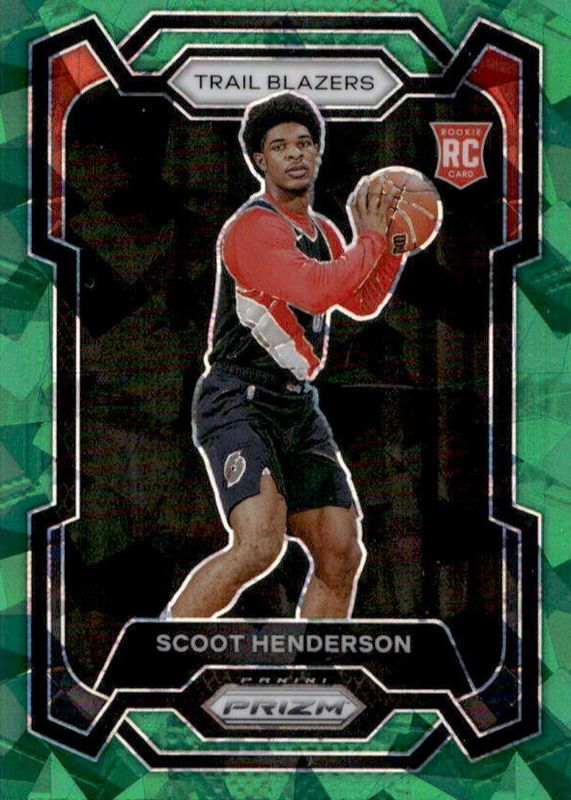 Scoot Henderson 2023 Prizm #141 Green Ice Rookie PSA 9