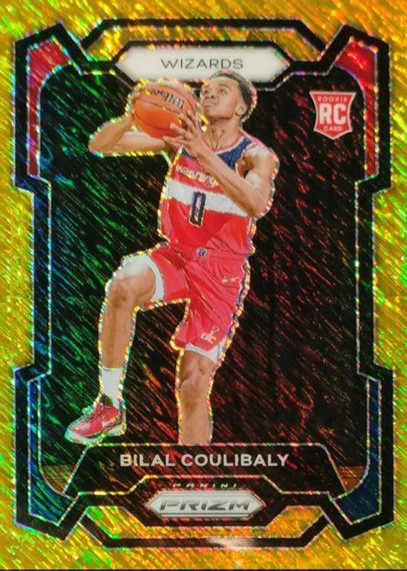 Bilal Coulibaly 2023 Prizm #153 Gold Shimmer /10 Rookie PSA 9