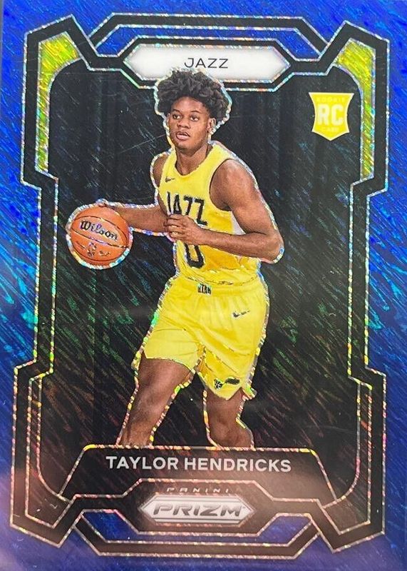 Taylor Hendricks 2023 Prizm #161 Blue Shimmer /35 Rookie BGS 9