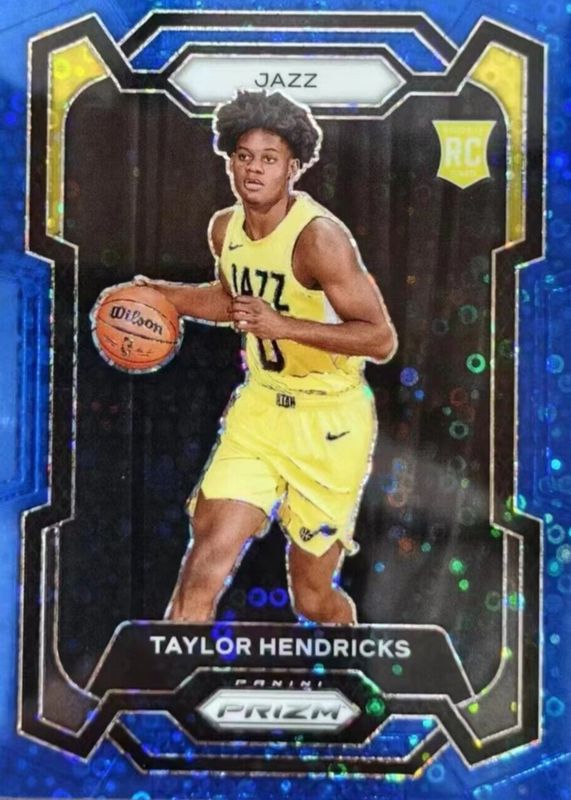 Taylor Hendricks 2023 Prizm #161 Fast Break Blue /150 Rookie SGC 9.5