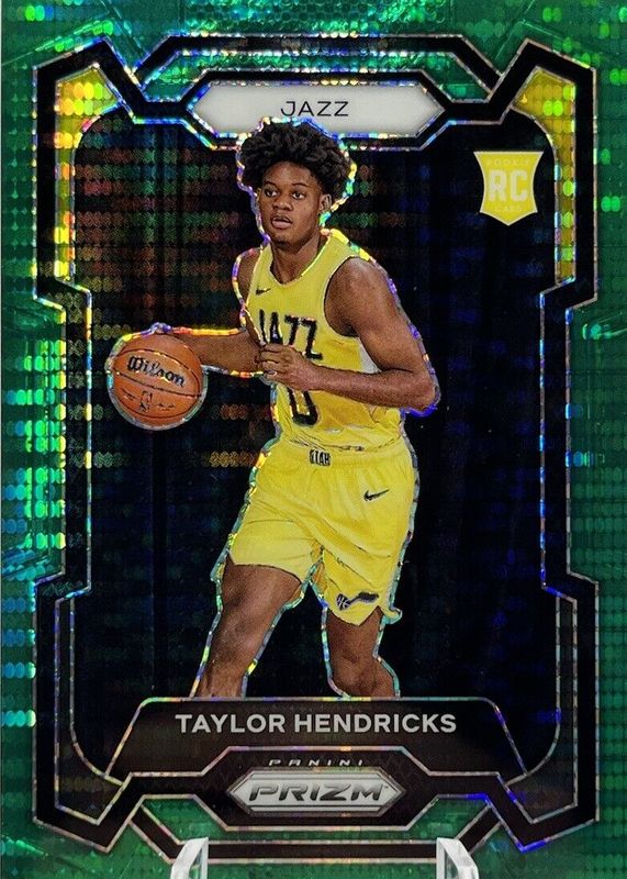 Taylor Hendricks 2023 Prizm #161 Green Pulsar /25 Rookie PSA 9