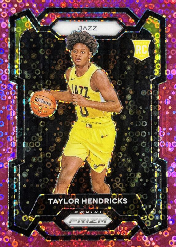 Taylor Hendricks 2023 Prizm #161 Fast Break Pink /50 Rookie PSA 9