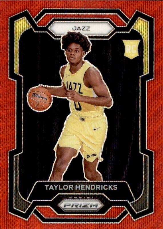 Taylor Hendricks 2023 Prizm #161 Ruby Wave Rookie SGC 9.5