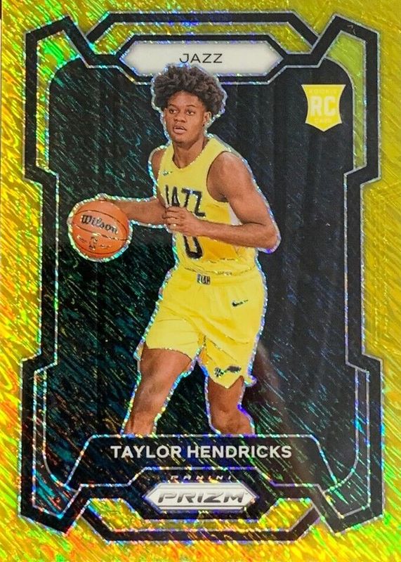 Taylor Hendricks 2023 Prizm #161 Gold Shimmer /10 Rookie SGC 9.5